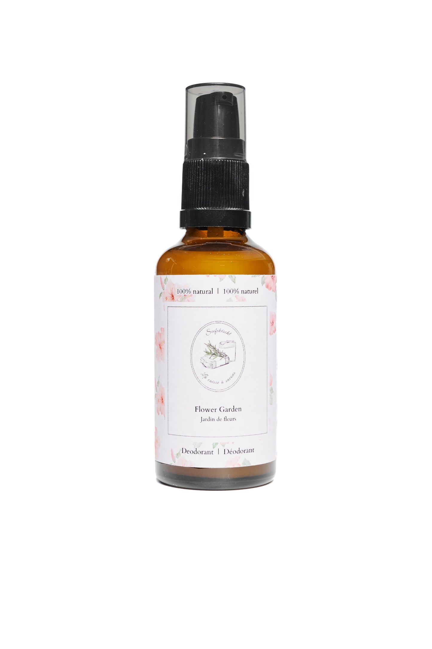 100% Natural Deodorant, scented with our Flower Garden blend